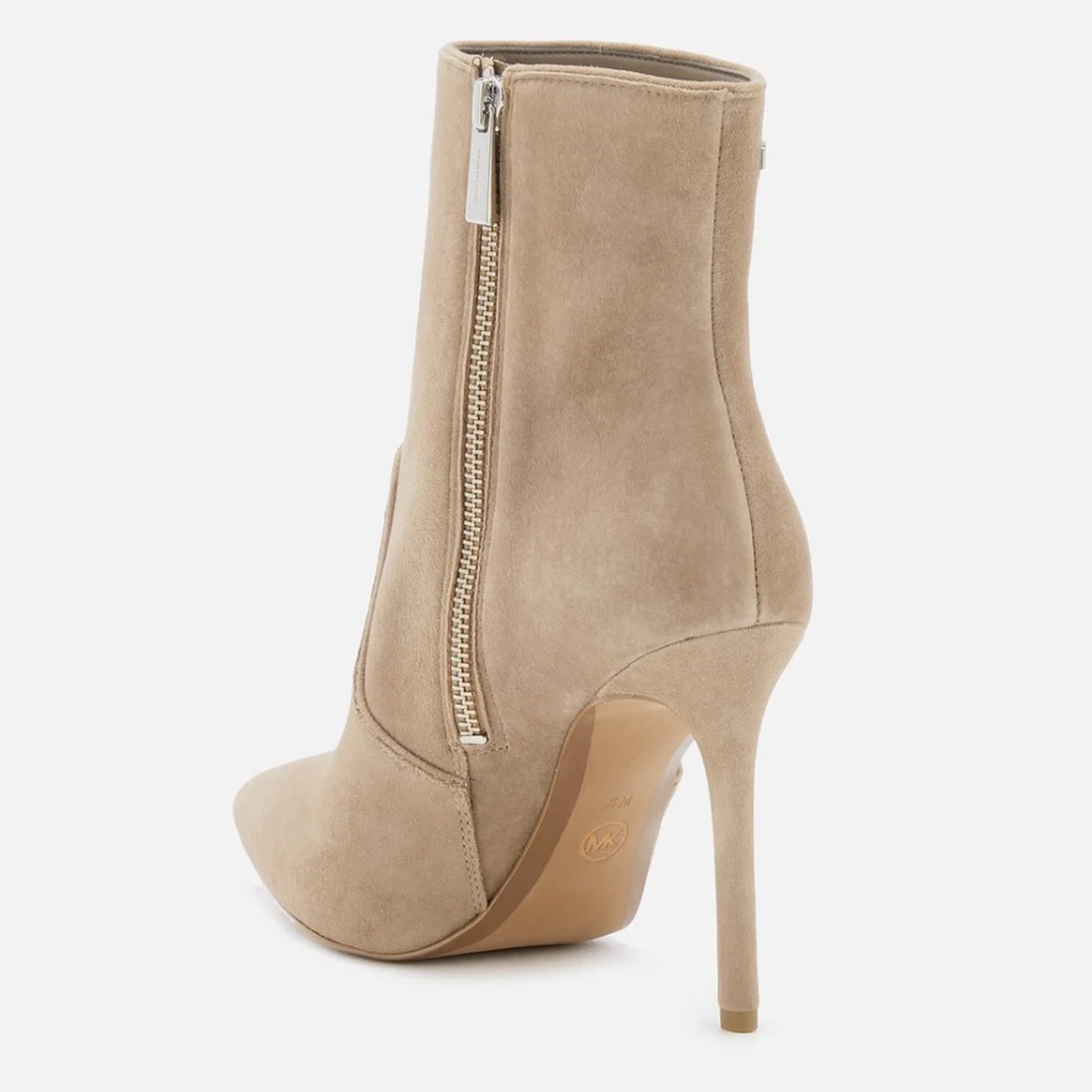 Michael Kors Blaine Suede Ankle Booties Heels - Picture 3 of 12